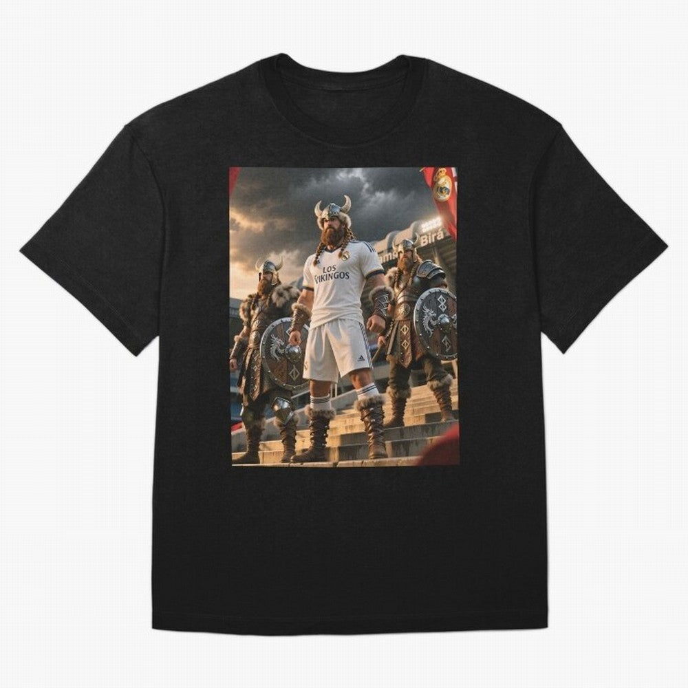 Los Vikingos del Bernab¨¦u Oversized T-Shirt Step into Match Day Hype around FIFA World Cup 2026 USA Canada Mexico, Messi, CR7 and Mbappe, Argentina, Champion Mindset, Group Stage Buzz, Knockout Tension and Passionate Fan Culture; Ideal for