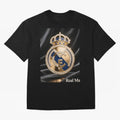 Gold Madrid Real Oversized T-Shirt Carry the Colors and Pride of FIFA World Cup 2026 USA Canada Mexico for Fans of Neymar, Haaland and Cristiano Ronaldo and England, Bringing Goal Celebration Energy, Supporter Heritage, Football Icons and Worldwide