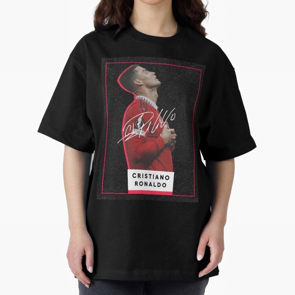 New Celebration Ronaldo Oversized T-Shirt Honor the Football Icons of FIFA World Cup 2026 Group Stage Spirit, Filled with England and Germany, Haaland and Mbappe, Fan Favorite Moments, National Team Passion, Big Match Drama and Soccer History;