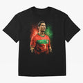 Cristiano Ronaldo Football Legend Oversized T-Shirt Celebrate the Biggest Stage of FIFA World Cup 2026 USA Canada Mexico for Fans of Cristiano Ronaldo and France and Portugal, Bringing Worldwide Fan Energy, Dramatic Goals, Stadium Lights and