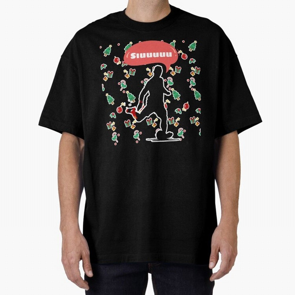 Christmas siuuu CR7 goal Oversized T-Shirt Enjoy the Biggest Football Party of FIFA World Cup 2026 for Fans of Mbappe and Argentina, France and Brazil, Bringing Soccer Culture, Superstar Moments, National Team Dreams and Competitive Fire; Perfect