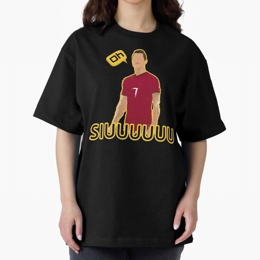 Oh siuuu CR7 funny Oversized T-Shirt Follow Every Goal of Match Day Hype around FIFA World Cup 2026, CR7 and Messi, Argentina, Supporter Pride, Iconic Celebrations, Legendary Names and Global Match Day Energy; Ideal for Football Dads, Football