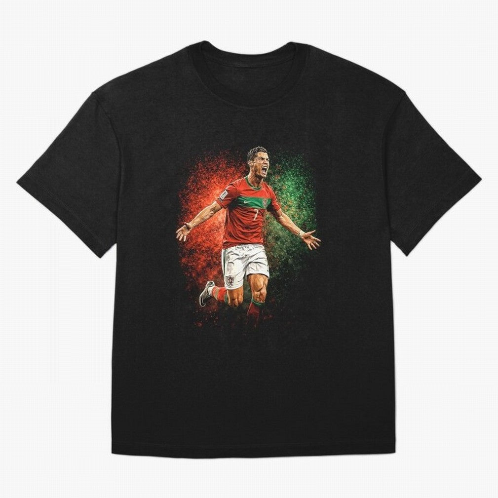 Cristiano Ronaldo Football Legend Oversized T-Shirt Bring Champion Energy into the FIFA World Cup 2026 Journey through Messi, Neymar and Mbappe Highlights, Brazil, Portugal and Argentina Pride, Football Passion, Legendary Performances, Festival