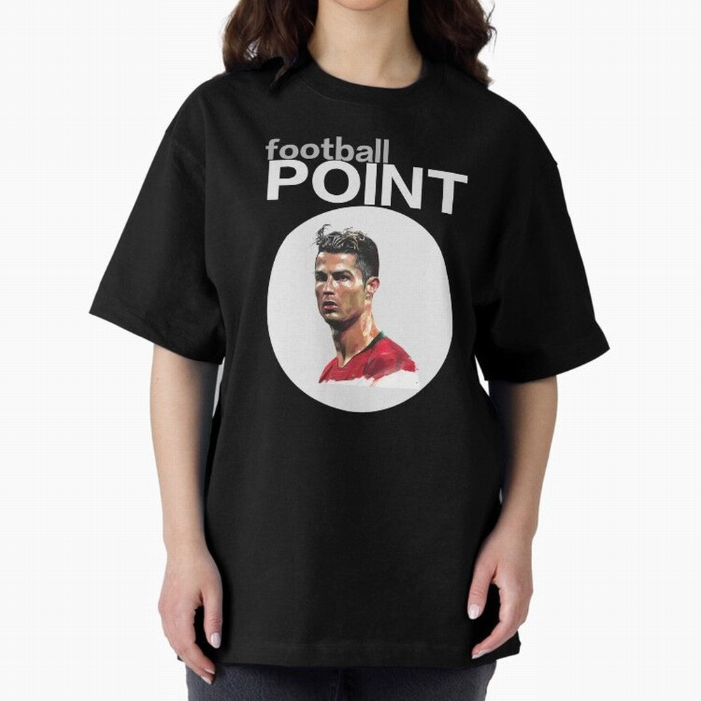 football POINT Oversized T-Shirt Honor Match Day Hype around FIFA World Cup 2026, Haaland and Mbappe, France, Sports Nostalgia, International Competition, Famous Players and Unforgettable Victories; Perfect for Fans, Collectors, Family Gatherings,