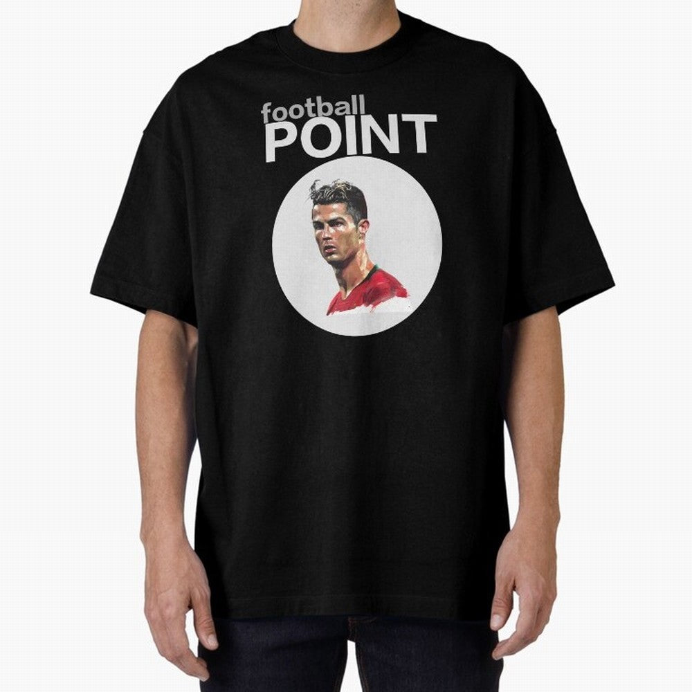 football POINT Oversized T-Shirt Honor Match Day Hype around FIFA World Cup 2026, Haaland and Mbappe, France, Sports Nostalgia, International Competition, Famous Players and Unforgettable Victories; Perfect for Fans, Collectors, Family Gatherings,