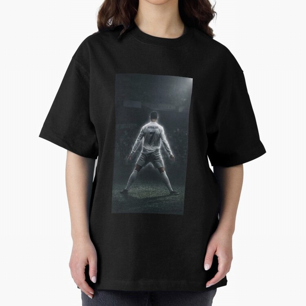 Cristiano Ronaldo Oversized T-Shirt Show Your Love for FIFA World Cup 2026 USA Canada Mexico Inspired by Mbappe, England, France and Netherlands Energy, Football Passion, Legendary Performances, Festival Vibes and Supporter Community; Great for
