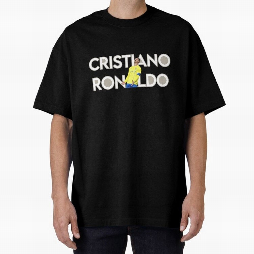 Cristiano Ronaldo Oversized T-Shirt Show Support during Global Football Passion for FIFA World Cup 2026, Featuring Messi, CR7 and Mbappe, Argentina and Brazil, Game Day Rituals, Football Legends, Country Pride and the Road to the Final; Made for