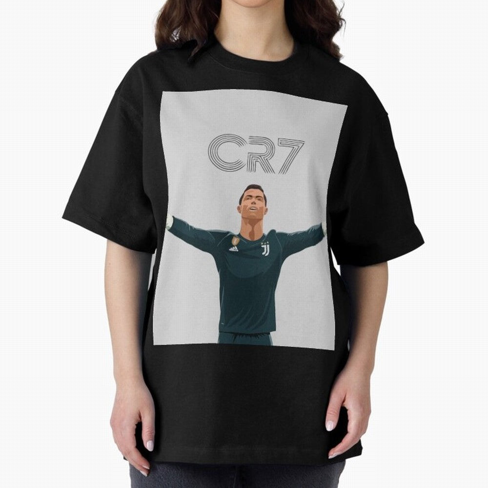 Cristiano Ronaldo CR7 Juventus T-shirt Design Oversized T-Shirt Fuel Your Fan Pride for FIFA World Cup 2026 Group Stage Filled with Cristiano Ronaldo, Haaland and CR7, Brazil, Portugal and Argentina Energy, Tournament Hype, Historic Matchups,