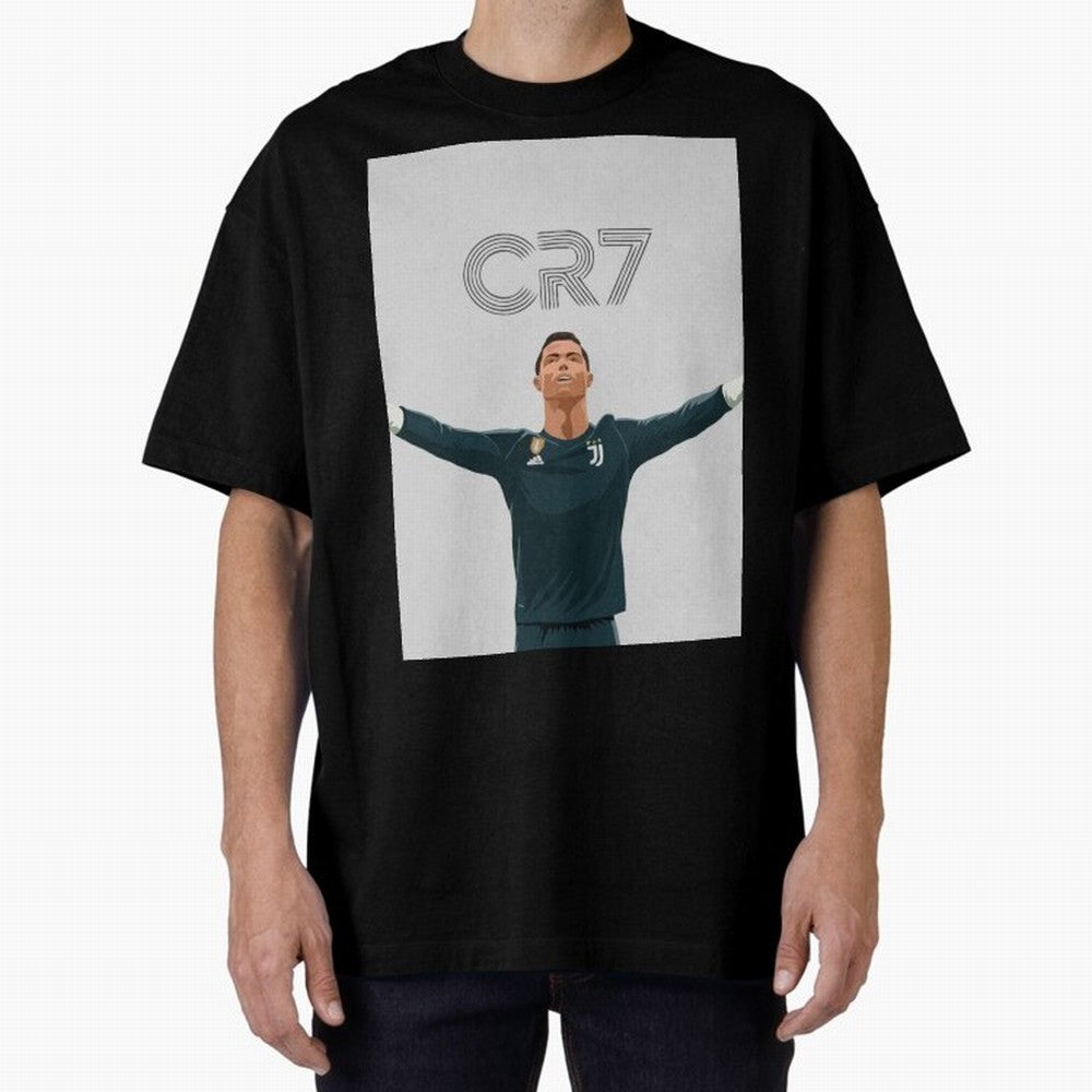 Cristiano Ronaldo CR7 Juventus T-shirt Design Oversized T-Shirt Fuel Your Fan Pride for FIFA World Cup 2026 Group Stage Filled with Cristiano Ronaldo, Haaland and CR7, Brazil, Portugal and Argentina Energy, Tournament Hype, Historic Matchups,