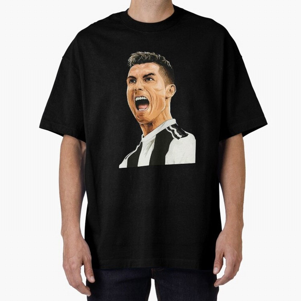 Cristiano Ronaldo Cristiano Ronaldo CR7 Oversized T-Shirt Celebrate National Team Dreams in FIFA World Cup 2026 Group Stage Inspired by Cristiano Ronaldo, Haaland and CR7, France Energy, Vintage Soccer Flavor, Modern Football Stars, National Flags