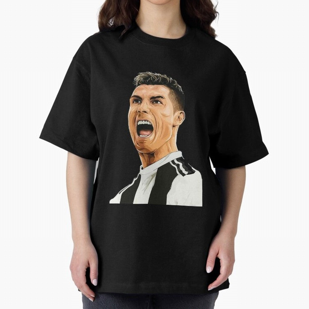 Cristiano Ronaldo Cristiano Ronaldo CR7 Oversized T-Shirt Celebrate National Team Dreams in FIFA World Cup 2026 Group Stage Inspired by Cristiano Ronaldo, Haaland and CR7, France Energy, Vintage Soccer Flavor, Modern Football Stars, National Flags