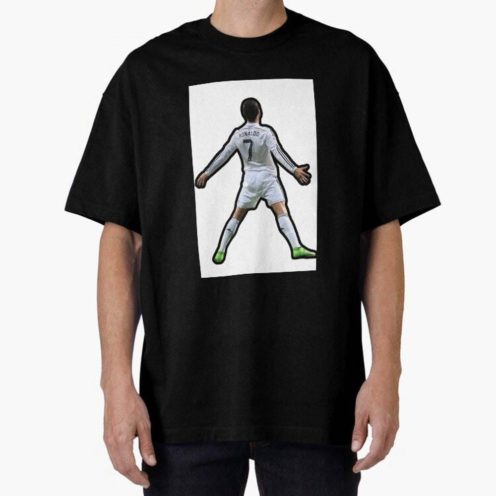 Cristiano Ronaldo Suii Sticker Oversized T-Shirt Celebrate Football Heritage in the FIFA World Cup 2026 Journey through Mbappe Highlights, Spain and Netherlands Pride, Football History, Final Match Energy, Crowd Noise and Once in a Lifetime
