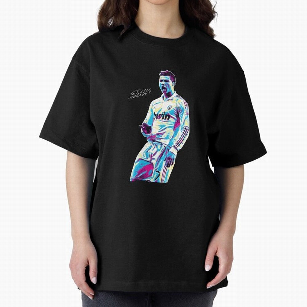 Cristiano Ronaldo Oversized T-Shirt Stand Out with Spirit from the FIFA World Cup 2026 Journey through Neymar, Haaland and Cristiano Ronaldo Highlights, England Pride, Football Passion, Legendary Performances, Festival Vibes and Supporter