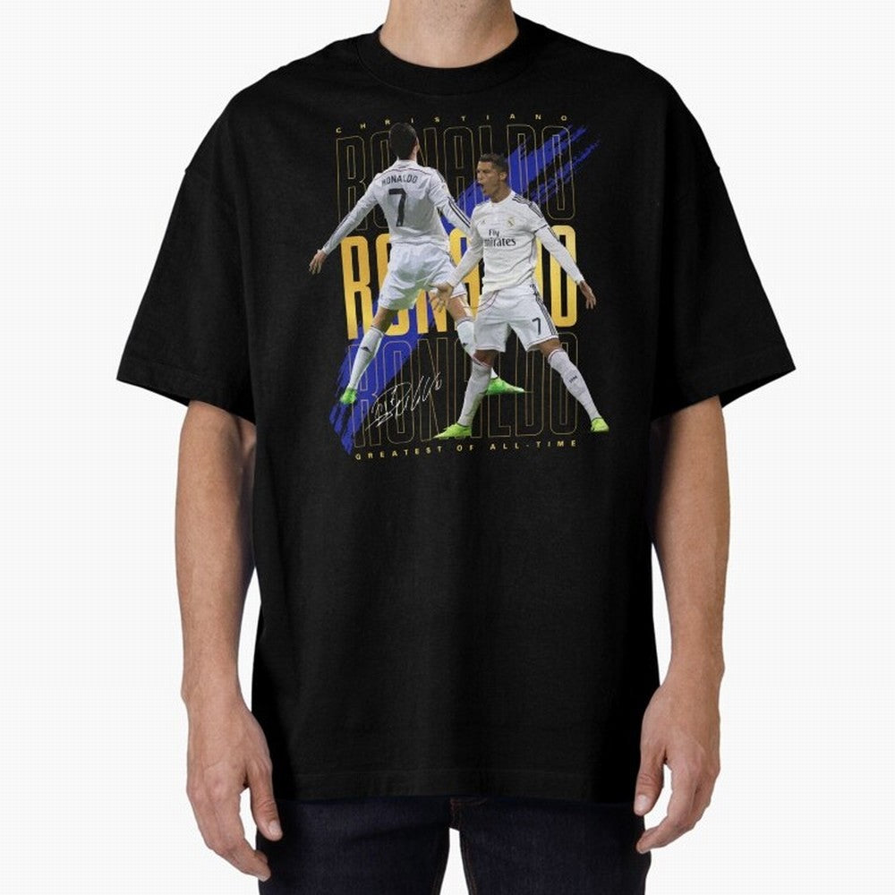 Cristiano Ronaldo Suuiii! Greatest Of All Time Oversized T-Shirt Bring Supporter Culture to Match Day Hype around FIFA World Cup 2026, Haaland and Mbappe, Argentina, Classic Soccer Heritage, Championship Pressure, Fan Loyalty and International