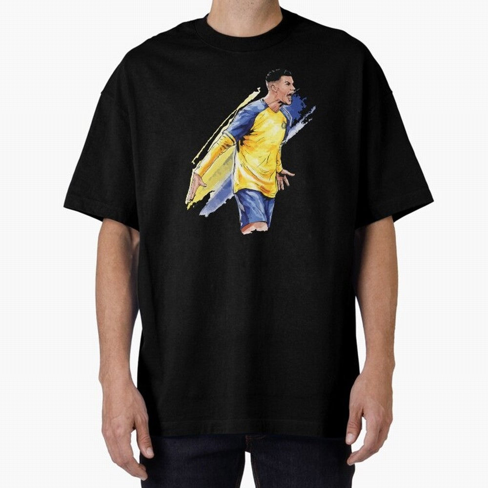 Ronaldo Al-Nassr 2022 Oversized T-Shirt Show Passion for the Stars of Global Football Passion for FIFA World Cup 2026, Celebrating Cristiano Ronaldo, Argentina, France and Brazil, Tournament Hype, Historic Matchups, Family Viewing Parties and