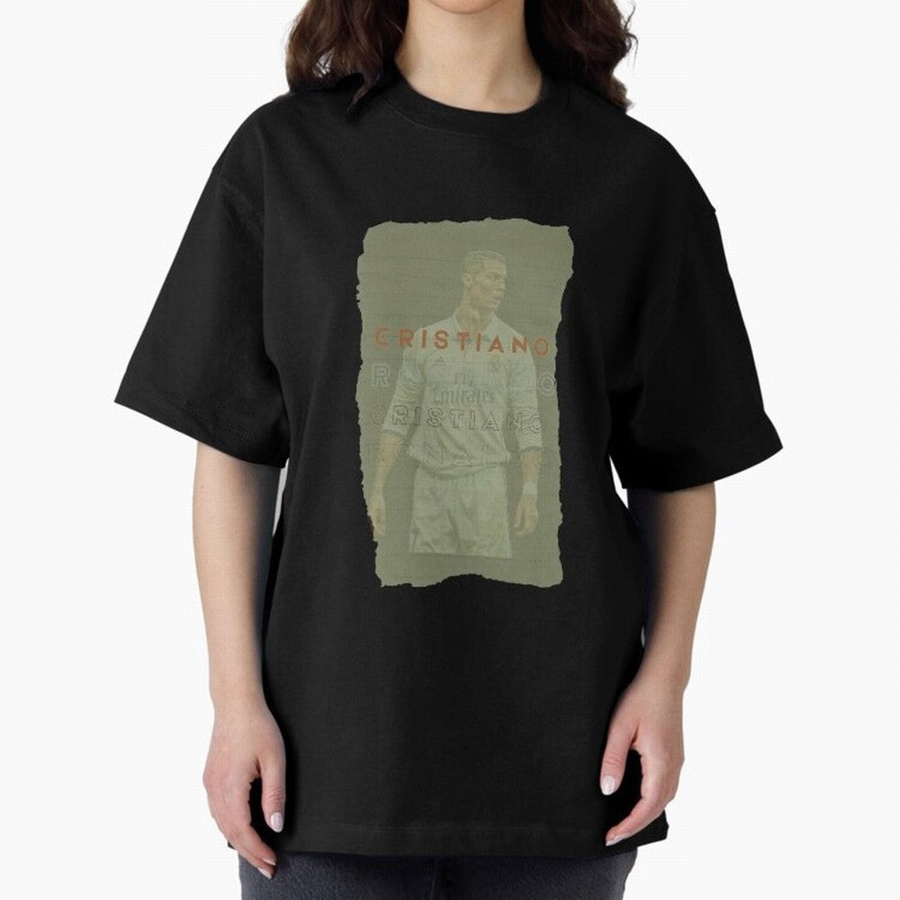 Classic Cristiano Ronaldo Oversized T-Shirt Elevate Match Day Hype around FIFA World Cup 2026, Mbappe and Neymar, Portugal, Spain and Germany, Worldwide Fan Energy, Dramatic Goals, Stadium Lights and Championship Celebrations; Perfect for People