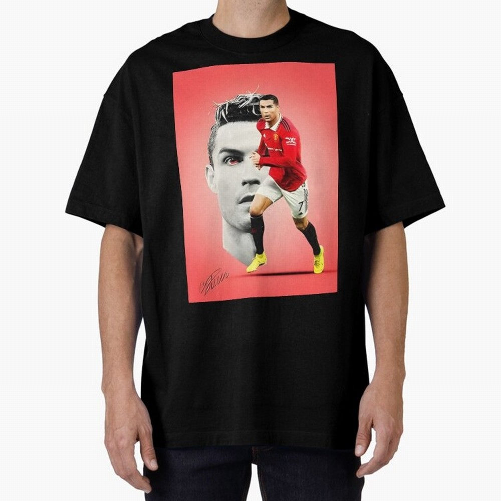 Cr7 Oversized T-Shirt Follow the Final Road of the FIFA World Cup 2026 Journey through Neymar Highlights, Spain Pride, Goal Celebration Energy, Supporter Heritage, Football Icons and Worldwide Tournament Joy; Great for Watch Parties, Sports Bars,