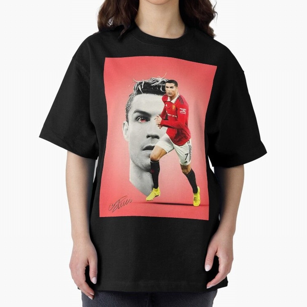 Cr7 Oversized T-Shirt Follow the Final Road of the FIFA World Cup 2026 Journey through Neymar Highlights, Spain Pride, Goal Celebration Energy, Supporter Heritage, Football Icons and Worldwide Tournament Joy; Great for Watch Parties, Sports Bars,