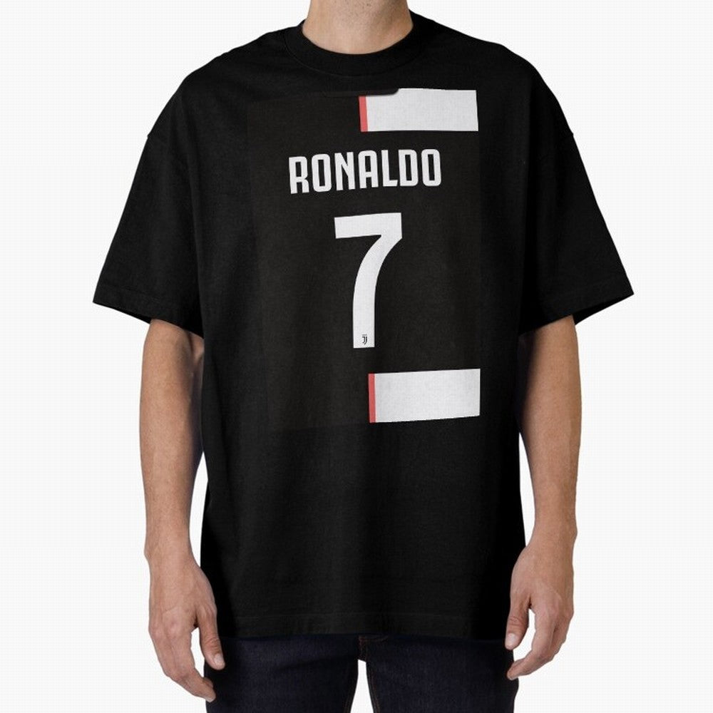Ronaldo 7 Juventus 19-20 Retro Jersey Oversized T-Shirt Capture the FIFA World Cup 2026 Group Stage Journey through Haaland and Mbappe Highlights, Argentina and Brazil Pride, Worldwide Fan Energy, Dramatic Goals, Stadium Lights and Championship
