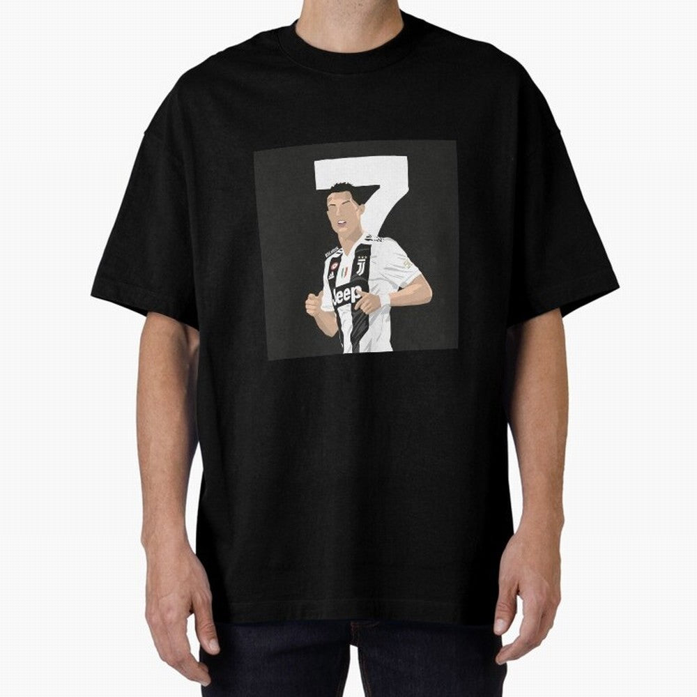 Cristiano Ronaldo Oversized T-Shirt Support Your Favorite Stars during FIFA World Cup 2026 Spirit, Centered on Portugal, Spain and Germany, Cristiano Ronaldo, Match Day Excitement, Supporter Culture, Golden Goals and Global Football Passion; Built