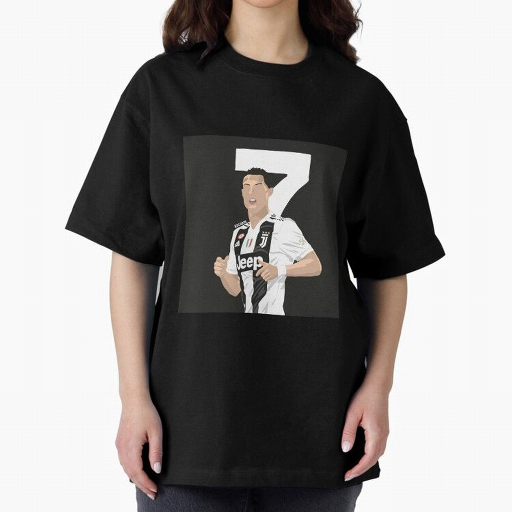 Cristiano Ronaldo Oversized T-Shirt Support Your Favorite Stars during FIFA World Cup 2026 Spirit, Centered on Portugal, Spain and Germany, Cristiano Ronaldo, Match Day Excitement, Supporter Culture, Golden Goals and Global Football Passion; Built