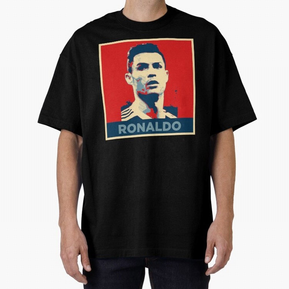 Cristiano Ronaldo Obama Style Oversized T-Shirt Capture FIFA World Cup 2026 Group Stage Inspired by Neymar, England and Germany Energy, Worldwide Fan Energy, Dramatic Goals, Stadium Lights and Championship Celebrations; Created for Match Day