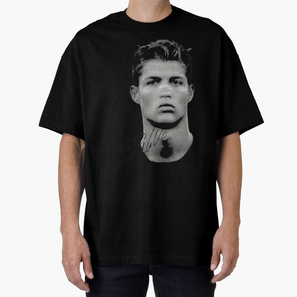 Cr7 Oversized T-Shirt Remember Iconic Moments from Match Day Hype around FIFA World Cup 2026 Group Stage, CR7, France and Portugal, Global Supporter Spirit, Legendary Goals, National Colors and Tournament Celebration; Made for Die Hard Supporters,