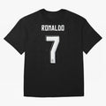 CR7, Cristiano Ronaldo, Cristiano, Ronaldo, oro, portugal, 7, number, dorsal Oversized T-Shirt Celebrate Soccer Greatness during FIFA World Cup 2026 Spirit, Capturing Portugal, Cristiano Ronaldo, Sports Nostalgia, International Competition, Famous