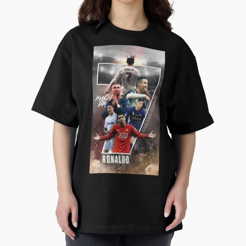 Cr7 wallpaper Oversized T-Shirt Follow the Road to FIFA World Cup 2026 Group Stage Inspired by Haaland, Brazil, Portugal and Argentina Energy, Stadium Chants, National Pride, Trophy Dreams and Unforgettable Football Memories; Created for Match Day