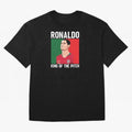 Ronaldo: King Of The Pitch Oversized T-Shirt Upgrade FIFA World Cup 2026 for Fans of Mbappe and England, Bringing Football Festival Excitement, Trophy Ambitions, Country Rivalries and Star Player Buzz; Ideal for Passionate Fans Who Love Underdog