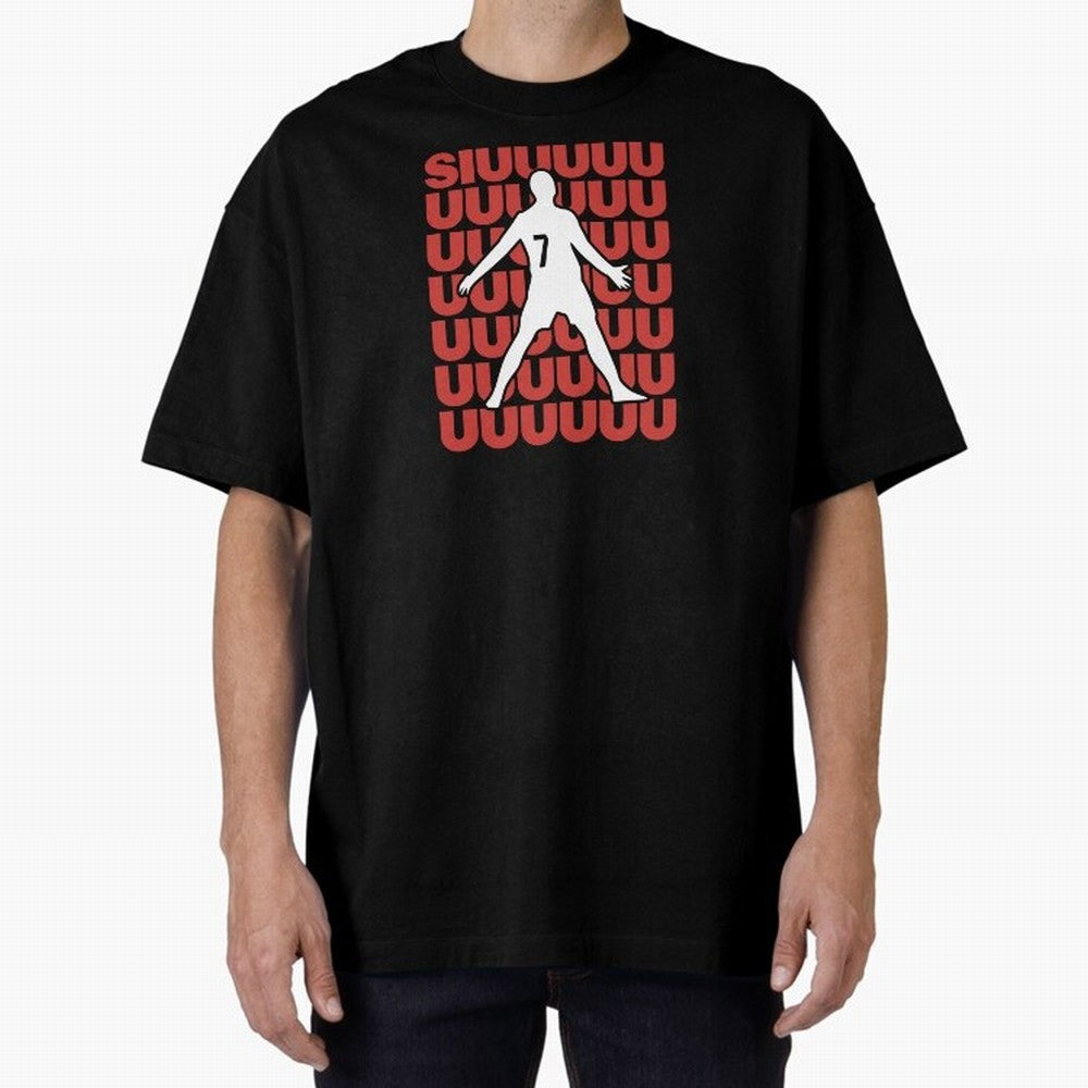 SIUUUUUU! Ronaldo Oversized T-Shirt Celebrate the Biggest Stage of FIFA World Cup 2026 USA Canada Mexico with Cristiano Ronaldo, Spain and Netherlands Energy, Football Festival Excitement, Trophy Ambitions, Country Rivalries and Star Player Buzz;