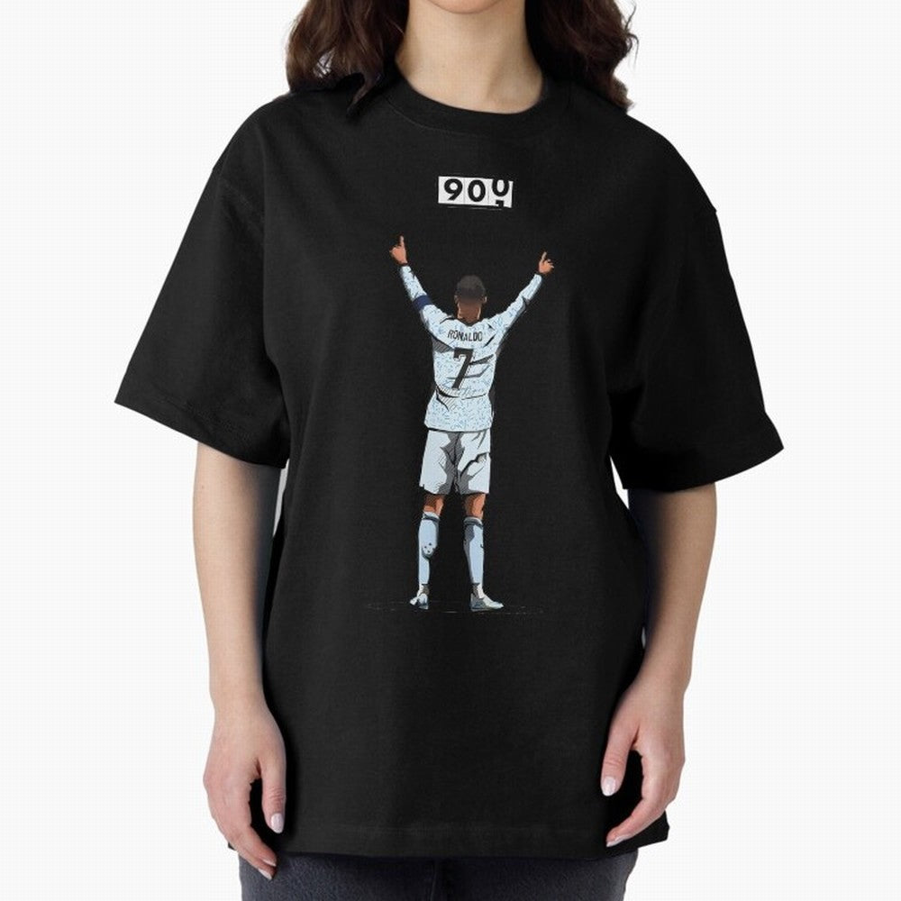 Ronaldo 900 Goals Celebration Iconic Football Design Oversized T-Shirt Feel the Roar of FIFA World Cup 2026 Group Stage Featuring Neymar, Brazil, Portugal and Argentina Energy, Game Day Rituals, Football Legends, Country Pride and the Road to the