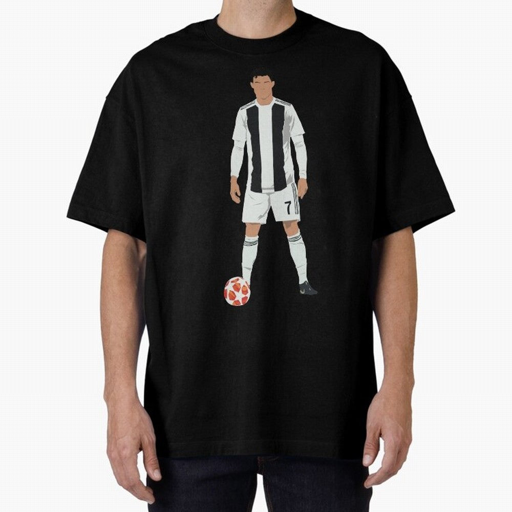 Ronaldo Stance Oversized T-Shirt Show Championship Spirit for FIFA World Cup 2026 Group Stage Inspired by Cristiano Ronaldo, England and Germany Energy, Worldwide Fan Energy, Dramatic Goals, Stadium Lights and Championship Celebrations; Created for