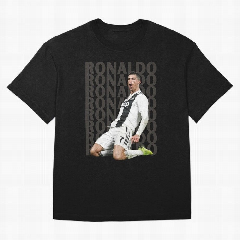 Cristiano Ronaldo | Portugal | Football | GOAT | Juventus Oversized T-Shirt Keep the Legacy of FIFA World Cup 2026 USA Canada Mexico for Fans of CR7 and Messi and Spain and Netherlands, Bringing Classic Soccer Heritage, Championship Pressure, Fan