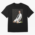 Cristiano Ronaldo | Portugal | Football | GOAT | Juventus Oversized T-Shirt Keep the Legacy of FIFA World Cup 2026 USA Canada Mexico for Fans of CR7 and Messi and Spain and Netherlands, Bringing Classic Soccer Heritage, Championship Pressure, Fan