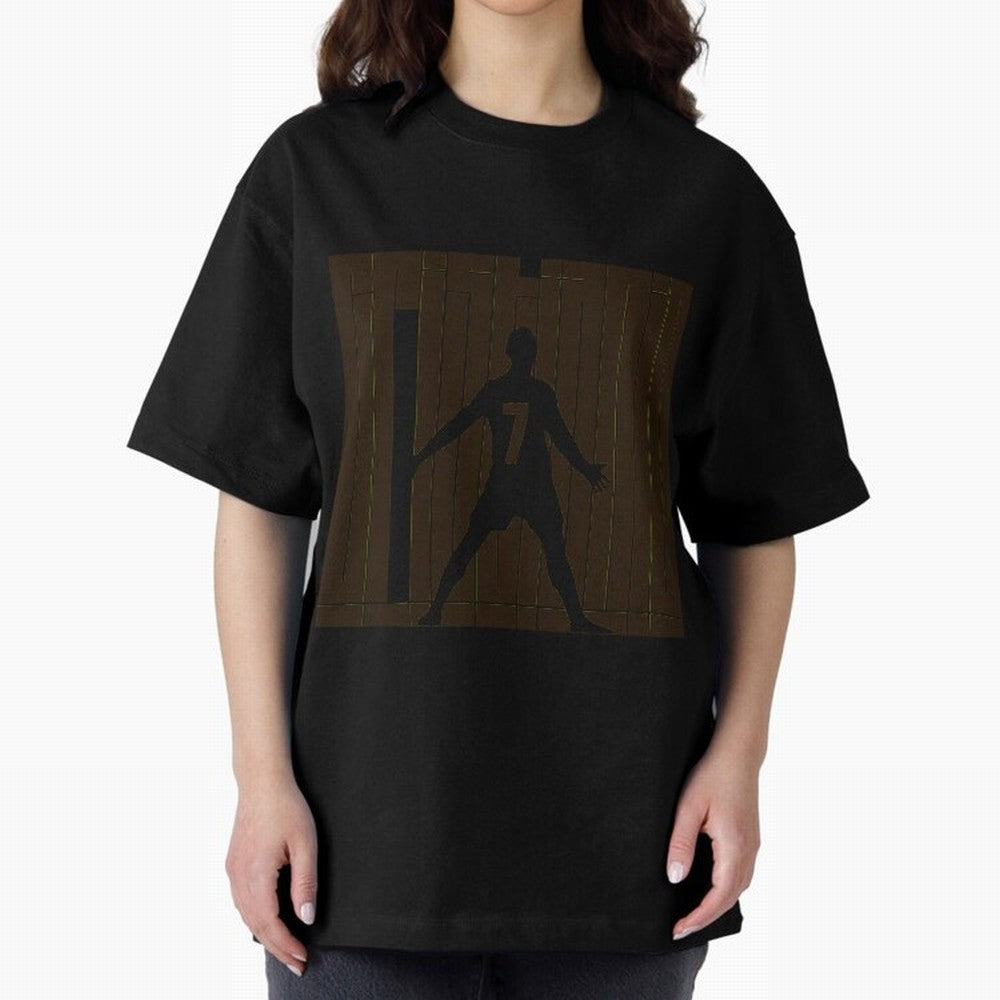 CR7 Ronaldo Oversized T-Shirt Celebrate Fan Culture around Match Day Hype around FIFA World Cup 2026 Group Stage, Cristiano Ronaldo, Argentina, France and Brazil, Classic Soccer Heritage, Championship Pressure, Fan Loyalty and International Pride;