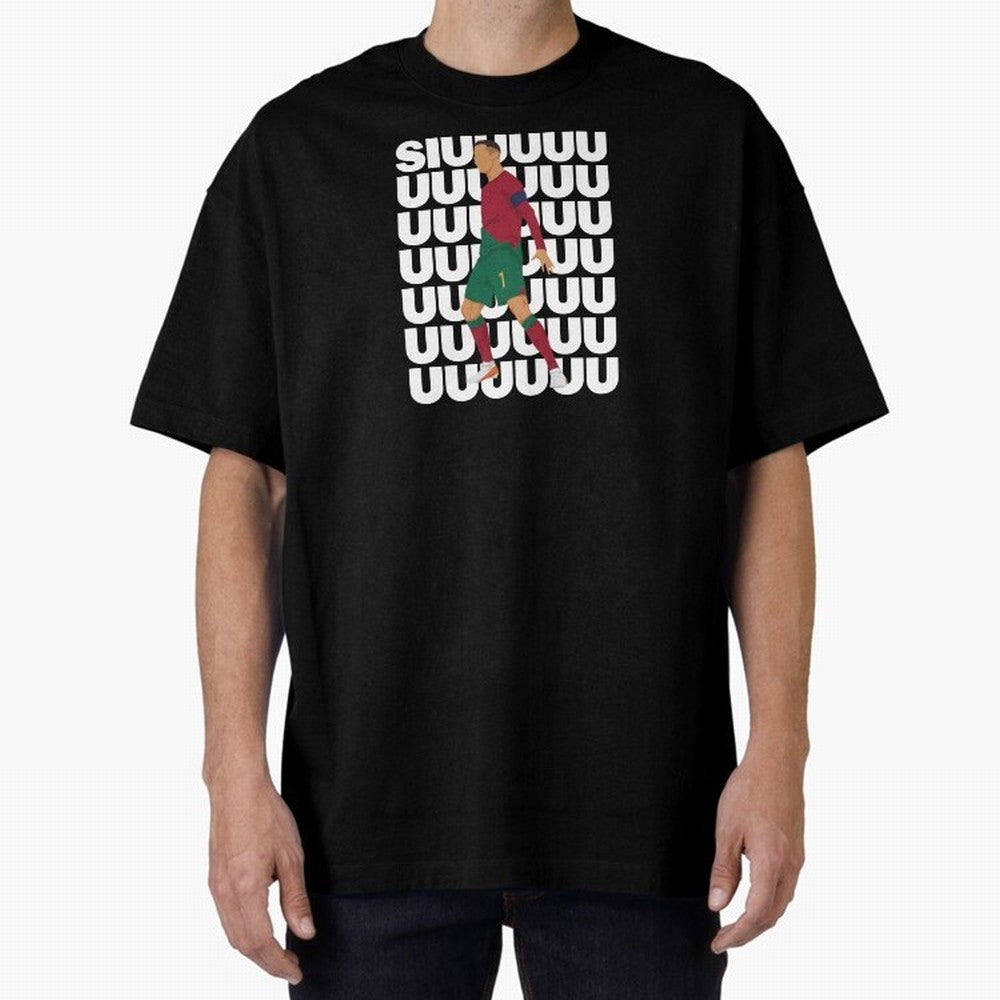 SIUUUUUU! Ronaldo Oversized T-Shirt Showcase FIFA World Cup 2026 Spirit, Driven by Argentina and Brazil, Neymar, Haaland and Cristiano Ronaldo, Sports Nostalgia, International Competition, Famous Players and Unforgettable Victories; Made for Die