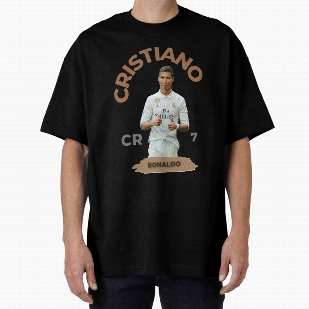 Essential Cristiano Ronaldo Siuuu Oversized T-Shirt Support FIFA World Cup 2026 Group Stage Filled with CR7, France and Portugal Energy, Football Festival Excitement, Trophy Ambitions, Country Rivalries and Star Player Buzz; Created for Match Day