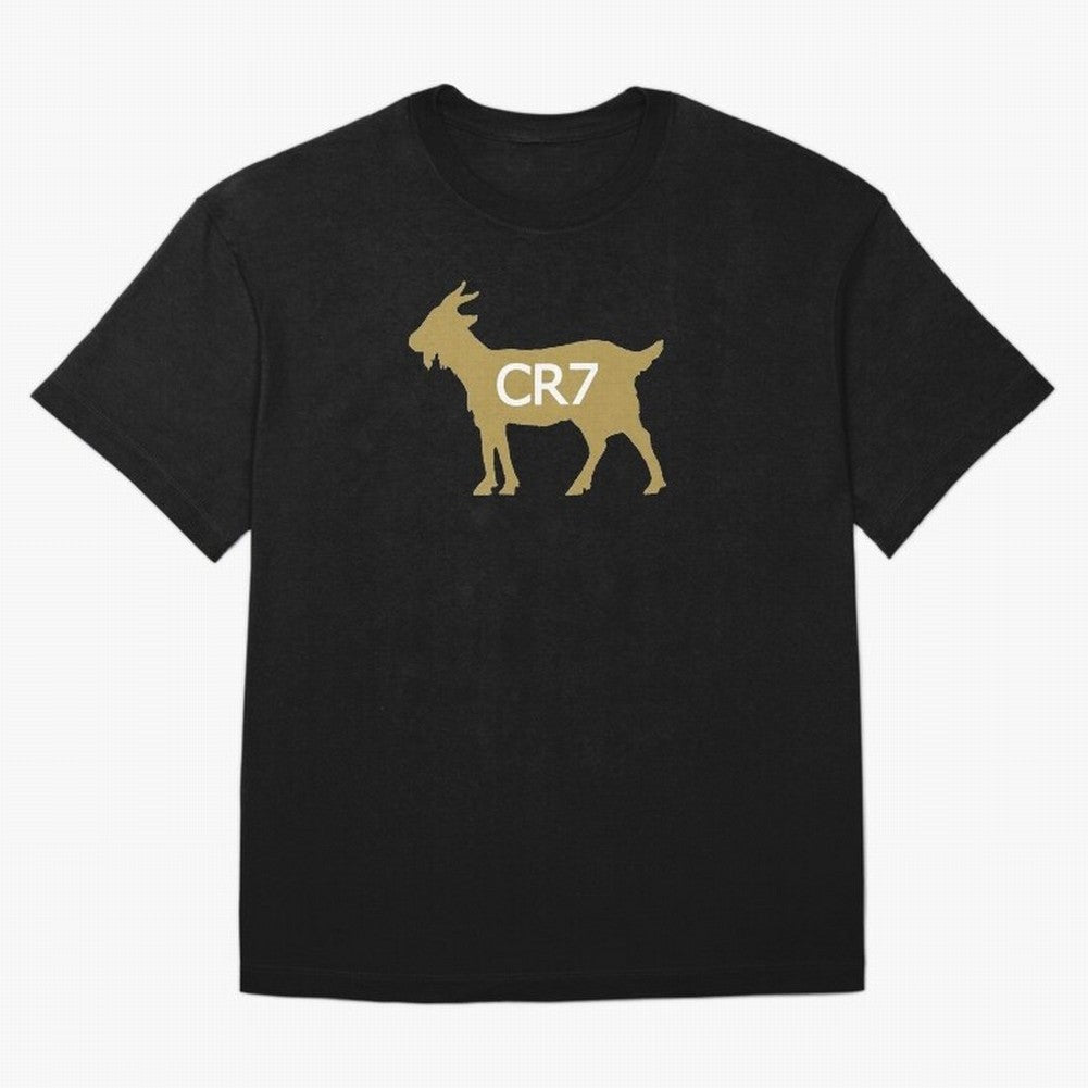 CR7 GOAT Gold B Oversized T-Shirt Share Match Day Hype around FIFA World Cup 2026, CR7, Portugal, Vintage Soccer Flavor, Modern Football Stars, National Flags and Final Night Emotion; Ideal for Fans Who Follow Messi, Cristiano Ronaldo, CR7, Mbappe,