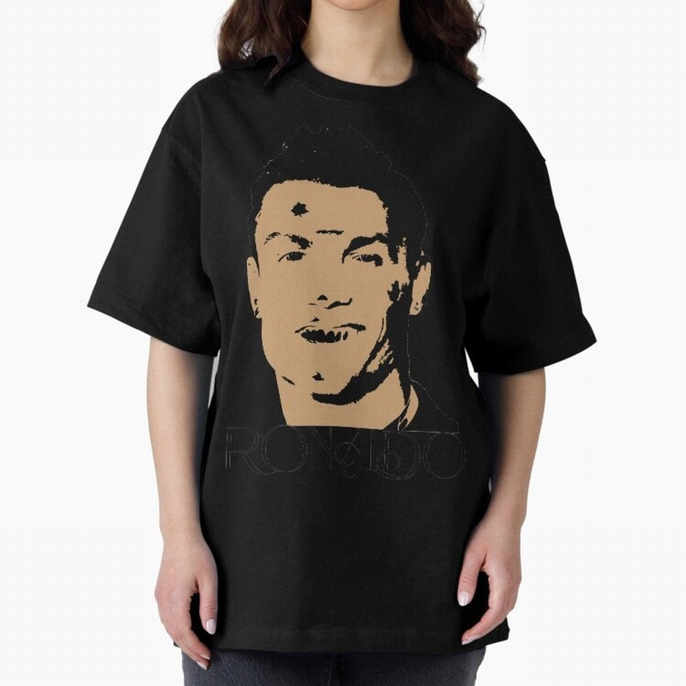 Portugal Football Captain Cristiano Ronaldo Vector Illustration Oversized T-Shirt Treasure FIFA World Cup 2026 USA Canada Mexico Made for Haaland, Argentina, France and Brazil Energy, Football History, Final Match Energy, Crowd Noise and Once in a