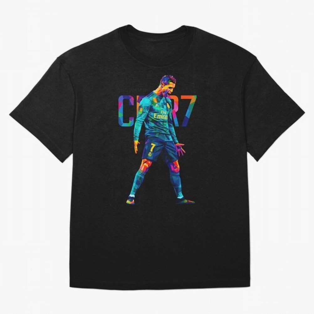 Ronaldo Cr7 Wpap Art Oversized T-Shirt Embrace Match Day Hype around FIFA World Cup 2026 Group Stage, Messi, Neymar and Mbappe, Portugal, Football History, Final Match Energy, Crowd Noise and Once in a Lifetime Moments; Perfect for Supporters Who