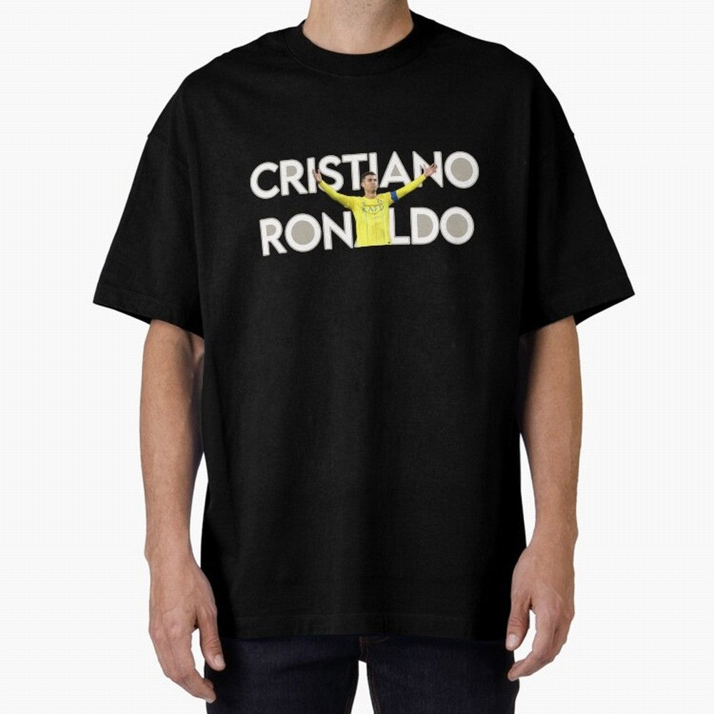 Cristiano Ronaldo Oversized T-Shirt Celebrate Football Heritage in Match Day Hype around FIFA World Cup 2026 Group Stage, Mbappe, Netherlands, Worldwide Fan Energy, Dramatic Goals, Stadium Lights and Championship Celebrations; Perfect for Fans,