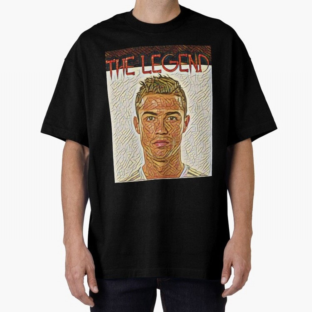 Cristiano Ronaldo Oversized T-Shirt Stand Out with Spirit from the FIFA World Cup 2026 Journey through Haaland Highlights, France Pride, Champion Mindset, Group Stage Buzz, Knockout Tension and Passionate Fan Culture; Great for Supporters Who Love