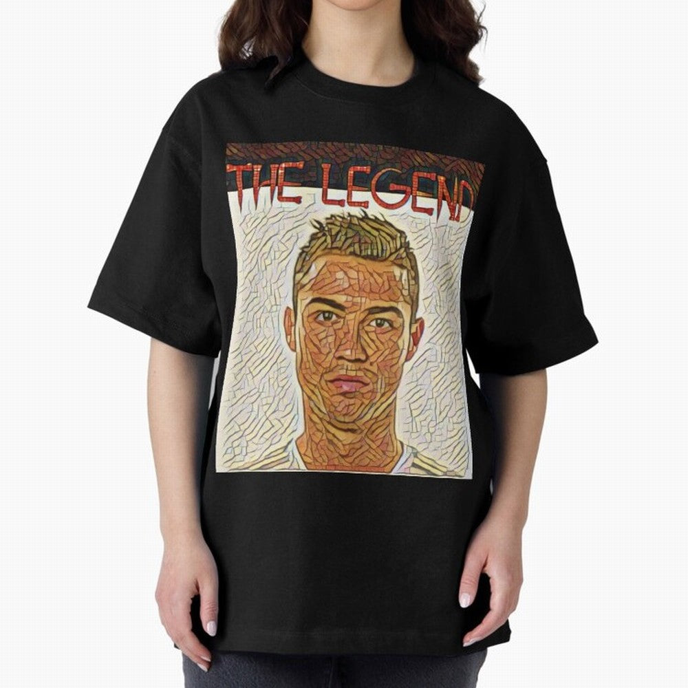 Cristiano Ronaldo Oversized T-Shirt Stand Out with Spirit from the FIFA World Cup 2026 Journey through Haaland Highlights, France Pride, Champion Mindset, Group Stage Buzz, Knockout Tension and Passionate Fan Culture; Great for Supporters Who Love
