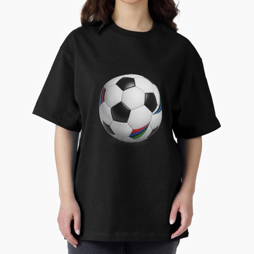 Kick Power Football Design | Classic Soccer Ball Sports Artwork Oversized T-Shirt Remember Iconic Moments from Global Football Passion for FIFA World Cup 2026, Featuring Cristiano Ronaldo, Haaland and CR7, England, Stadium Chants, National Pride,