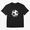 Kick Power Football Design | Classic Soccer Ball Sports Artwork Oversized T-Shirt Remember Iconic Moments from Global Football Passion for FIFA World Cup 2026, Featuring Cristiano Ronaldo, Haaland and CR7, England, Stadium Chants, National Pride,