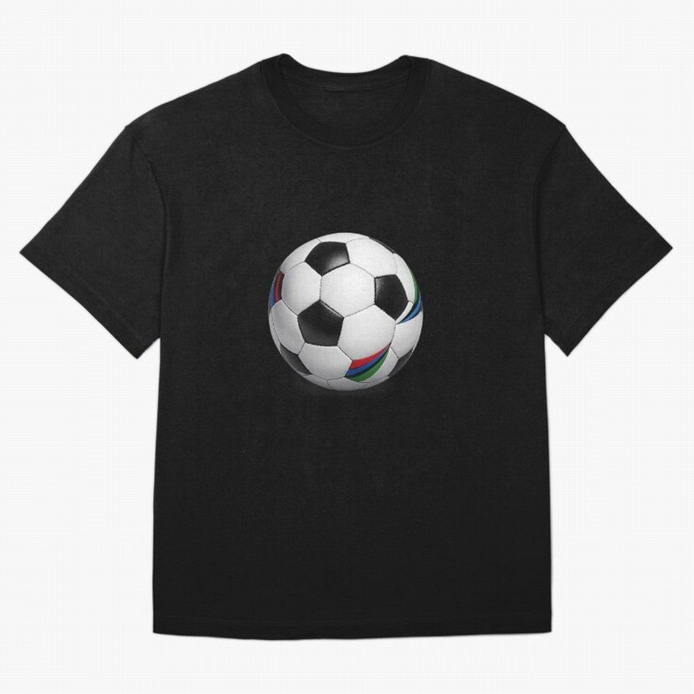 Kick Power Football Design | Classic Soccer Ball Sports Artwork Oversized T-Shirt Remember Iconic Moments from Global Football Passion for FIFA World Cup 2026, Featuring Cristiano Ronaldo, Haaland and CR7, England, Stadium Chants, National Pride,