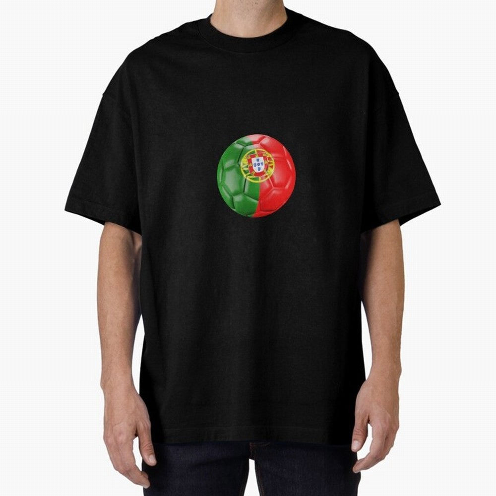 Portugal Oversized T-Shirt Celebrate the Biggest Stage of Global Football Passion for FIFA World Cup 2026 USA Canada Mexico, Built around CR7, Argentina and Brazil, Supporter Pride, Iconic Celebrations, Legendary Names and Global Match Day Energy;