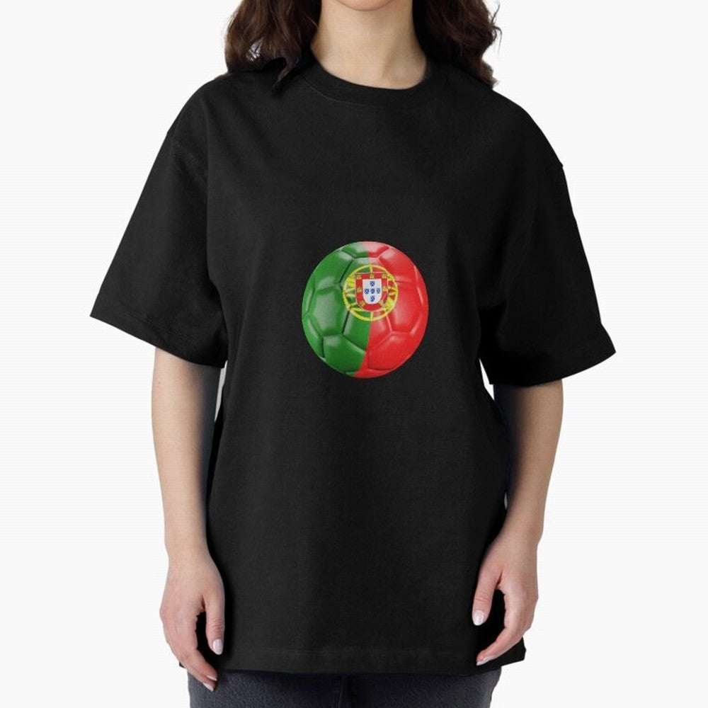 Portugal Oversized T-Shirt Celebrate the Biggest Stage of Global Football Passion for FIFA World Cup 2026 USA Canada Mexico, Built around CR7, Argentina and Brazil, Supporter Pride, Iconic Celebrations, Legendary Names and Global Match Day Energy;