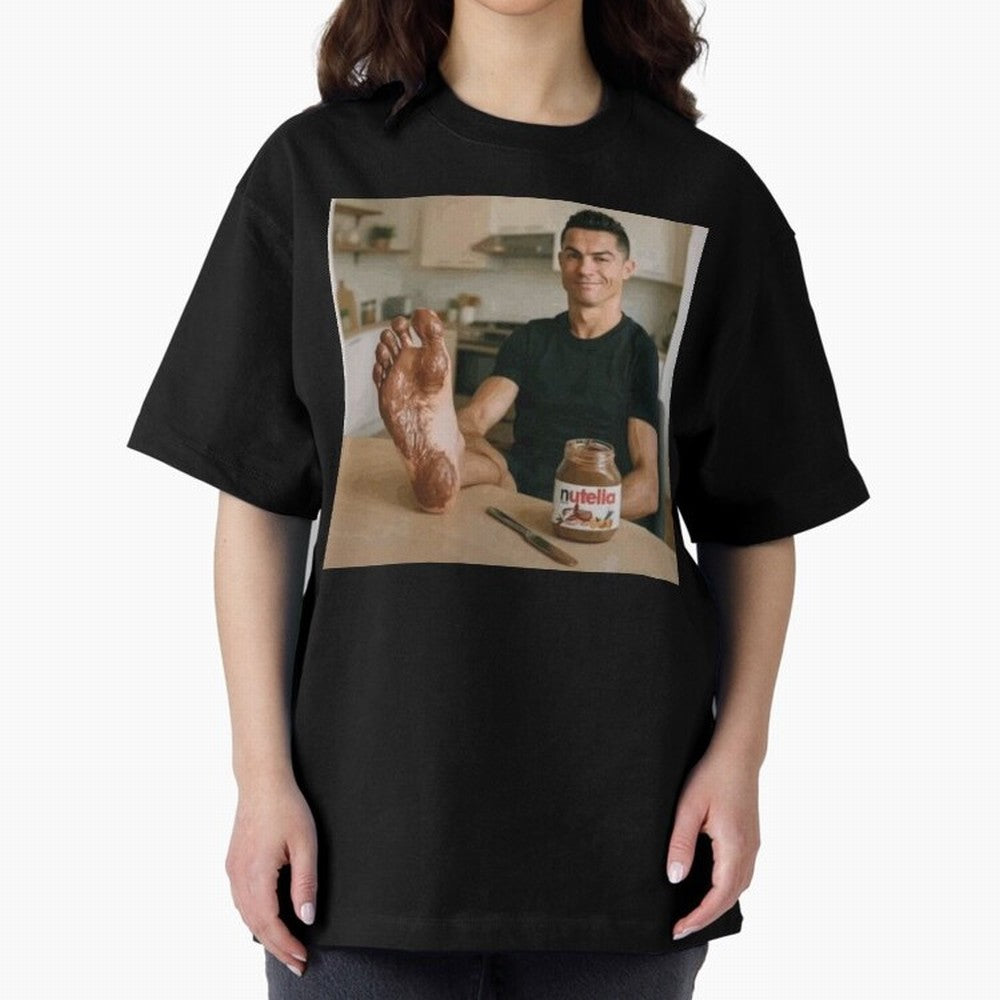Ronaldo Nutella (LOW RES) Oversized T-Shirt Bring Champion Energy into Match Day Hype around FIFA World Cup 2026 USA Canada Mexico, Haaland, England, France and Netherlands, Stadium Chants, National Pride, Trophy Dreams and Unforgettable Football
